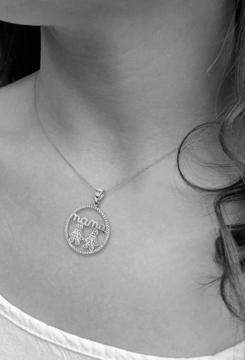 Colgante plata Día de la Madre 240_CRM-2G-OO colgante-plata-ley-figura-de-2-ni_ntilde_os-circonitas--dia-de-la-madre-i-rfcia.240_crm-2g-oo vista modelo