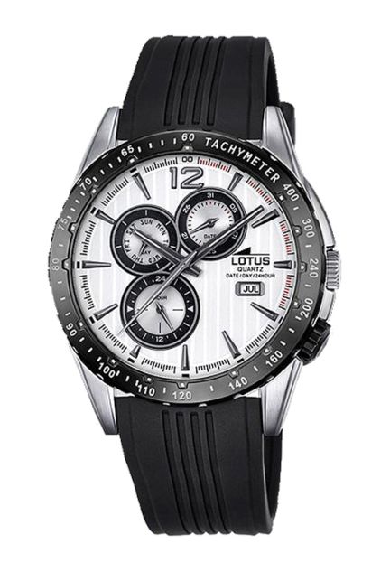 Reloj Lotus, hombre, Multifuncion, esfera blanca - foto 1 - rfcia.008_18310-1