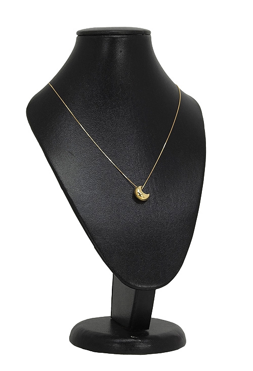 Gargantilla oro amarillo 18 ktes. motivo media luna. 243_017-03286 gargantilla cadena fina y motivo media luna foto AA 243_017-03286_01