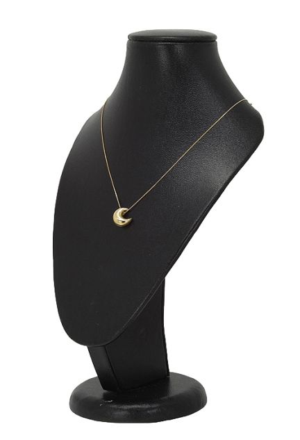 gargantilla cadena fina y motivo media luna foto CC 243_0107-03286_01