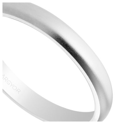 Alianza oro blanco 3 mm efecto arena - foto 04 - rfcia 5B306M