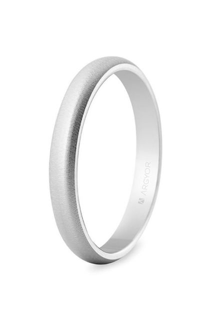 Alianza oro 18 Ktes blanco 3mm.oro texturizado, Argyor 5B306T