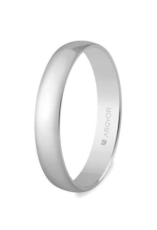 Alianza oro blanco 18 Ktes acabado brillo anchura 3.5mm. Argyor 5B353