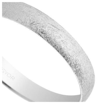 Alianza oro blanco 3,5 mm acabado efecto hielo - foto 04 - rfcia 045_5B353H