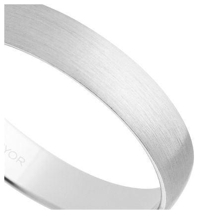 Alianza oro blanco 3,5 mm acabado efecto satinado, 3.5 mm. Argyor - foto 04 - rfcia 5B353S