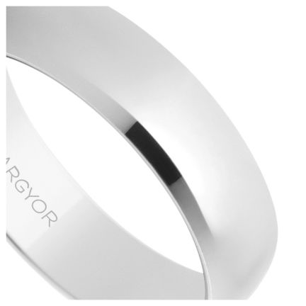 Alianza oro blanco clásica en 5 mm. 18K brillo - foto 04 - rfcia 5B505