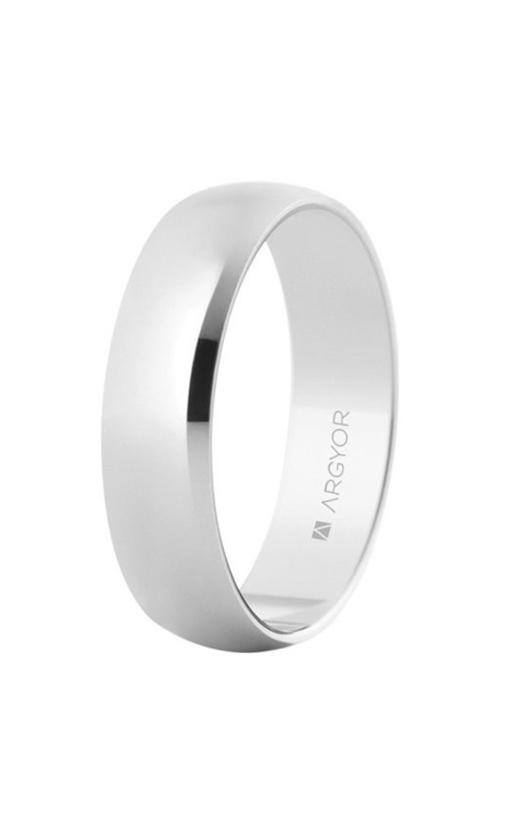 Alianza oro blanco 18 Ktes brillo con 5mm de ancho, Argyor 5B505