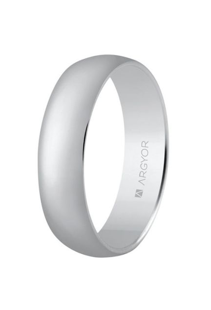 Alianza clasica en 5 mm. plata rodinada brillo - foto 1 - rfcia. 57505