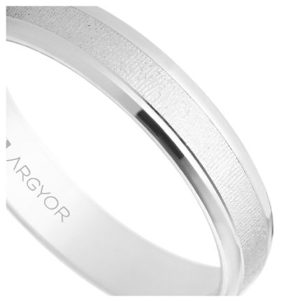 Alianza de plata 4mm acabado mate labrado - foto 04 - rfcia 5740312