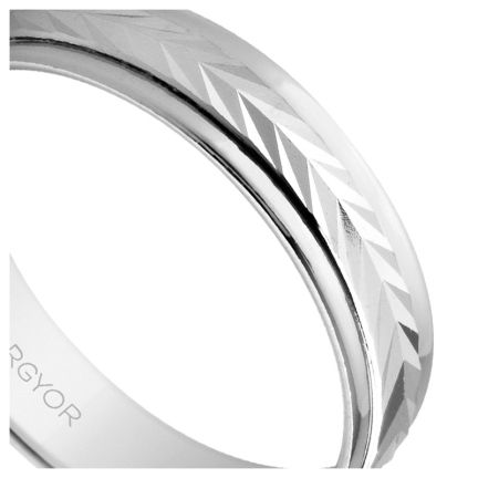 Alianza de plata 5 mm. facetado en espiga - foto 04 - rfcia 045_5750283