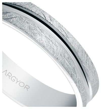 Alianza en plata. 4.5 mm acabado hielo-brillo - foto 04 - rfcia 5745511