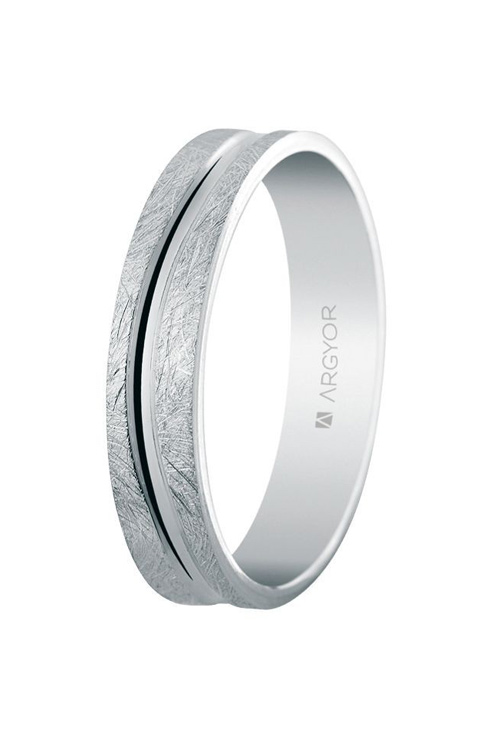 Alianza de plata 4,5mm 5745511 Alianza en plata. 4.5 mm acabado hielo-brillo - foto 1 - rfcia. 5745511