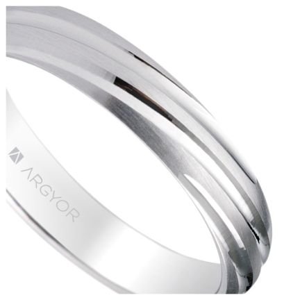 Alianza plata media caña 4 mm. plata torneada satinada brillante - foto 04 - rfcia 5740266