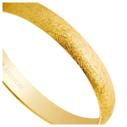 Alianza de oro amarillo 3 mm. Efecto Hielo - foto 04 - rfcia Argyor 50302H