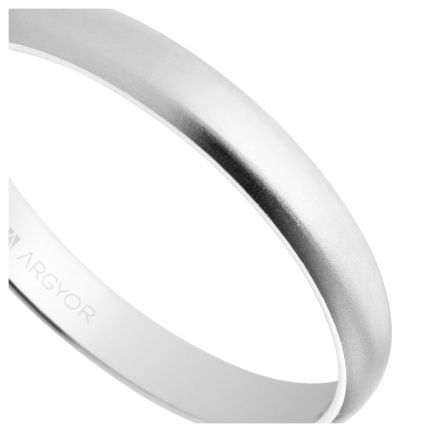 Alianza oro blanco 3 mm. efecto arena - foto 04 - rfcia 5B305M