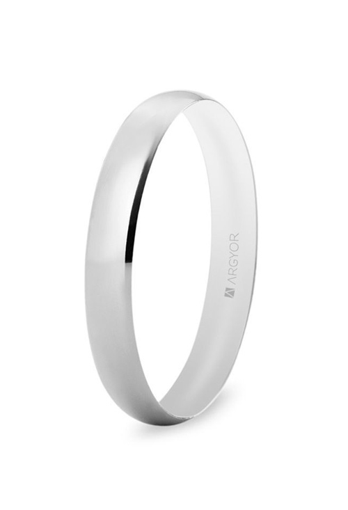 Alianza oro blanco acabado brillo. 3.3 mm - foto 1 - rfcia. 5B35513