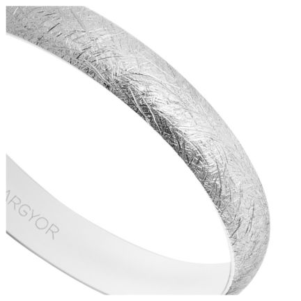 Alianza oro blanco acabado efecto hielo. 3.3 mm - foto 04 - rfcia 045_5B35513H