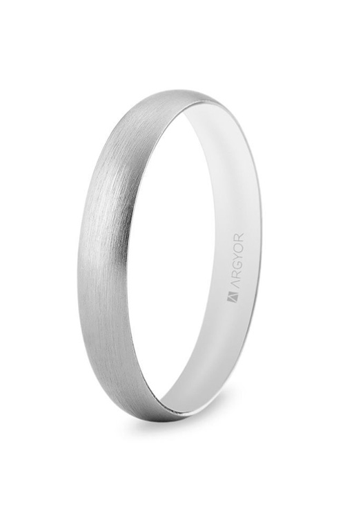 Alianza oro blanco 18 Ktes acabado satinado 3.3mm Argyor 5B35513S