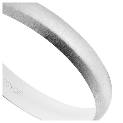 Alianza oro blanco acabado texturizado. 3.3 mm - foto 04 - rfcia 5B35513T