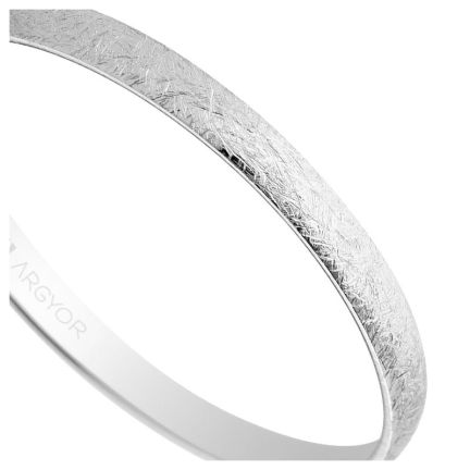 Alianza de oro blanco con acabado hielo 2 mm - foto 04 - rfcia 5B201H