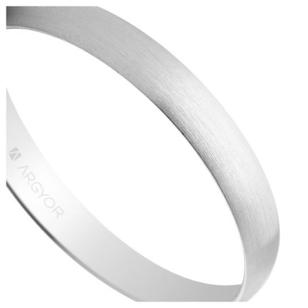 Alianza en oro blanco, Satinada 3 mm de ancho - foto 04 - rfcia 5B302S
