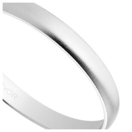Alianza de oro blanco efecto arena 2.25 mm de grosor, Argyor- foto 04 - rfcia 5B253M