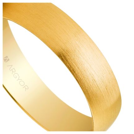 Alianza de oro amarillo 18 ktes. 5 mm. efecto satinado - foto 04 - Argyor rfcia.50505S