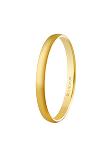 Alianza de boda de oro 18 Ktes amarillo 2mm. Argyor 50201