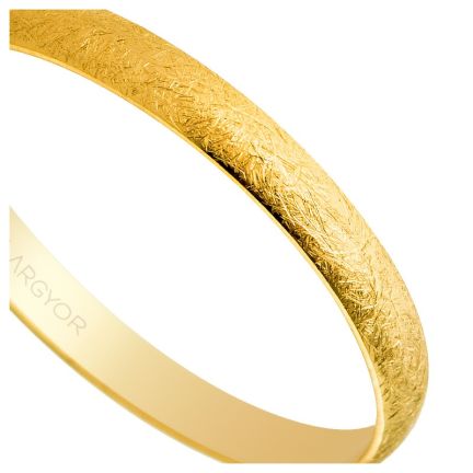 Alianza de oro amarillo 18 ktes. 2.50 mm. efecto Hielo - foto 04 - Argyor rfcia 50253H