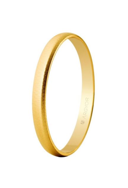 Alianza de oro amarillo 18 ktes. 2.50 mm. texturizada - foto 1 - Argyor rfcia.50253T