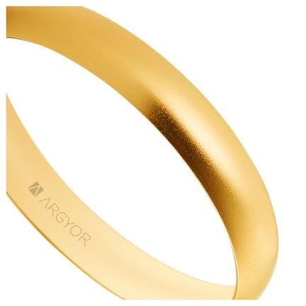 Alianza de oro amarillo 18 ktes. 3.3 mm. Confort. efecto arena - foto 04 - Argyor rfcia 5135513M