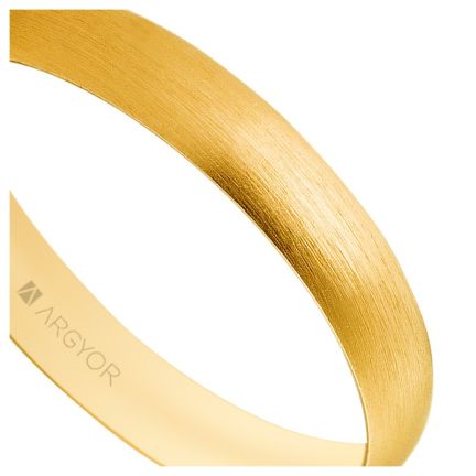 Alianza de oro amarillo 18 ktes. 3.3 mm. Confort. satinada - foto 04 - Argyor rfcia 5135513S