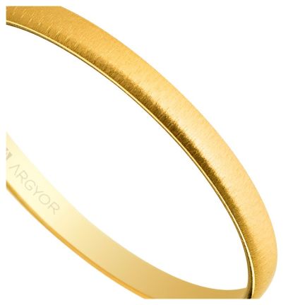 Alianza de oro amarillo 18 ktes. media cana texturizada 2 mm - foto 04 - Argyor rfcia.50201T