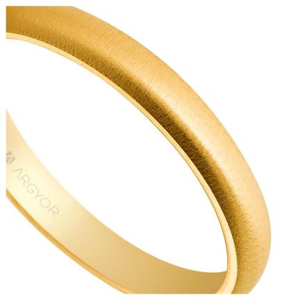 Alianza de boda oro amarillo 18 ktes. textura horizontal. 3 mm - foto 04 - rfcia 045_50306T
