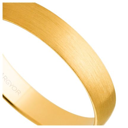 Alianza de oro amarillo 18K. Efecto satinado. 3.5 mm - foto 04 - Argyor rfcia.50353S