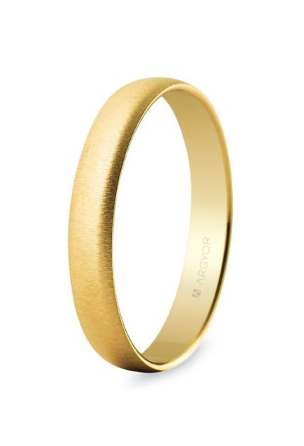 Alianza de oro amarillo 18K. texturizada. 3.5 mm - foto 1 - Argyor rfcia.50353T