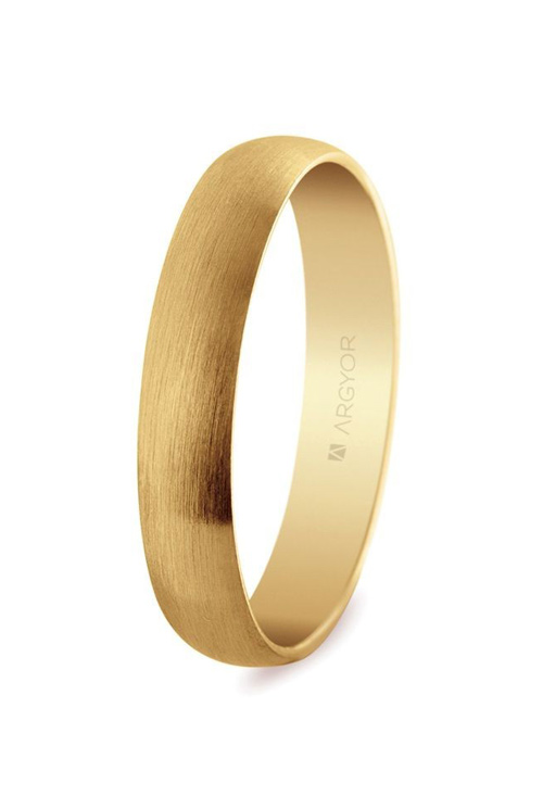 Alianza de oro amarillo. 4 mm. acabado satinado - foto 1 - Argyor rfcia.50405S