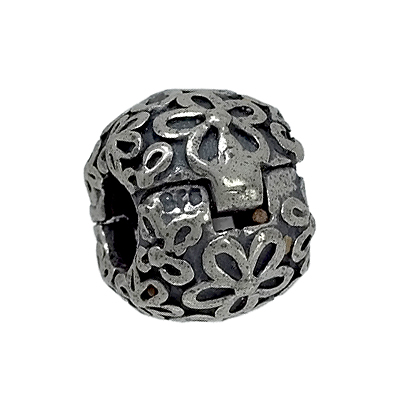 Abalorio en plata, separador con motivos florales - foto 1 - rfcia.240_PP-SEP1