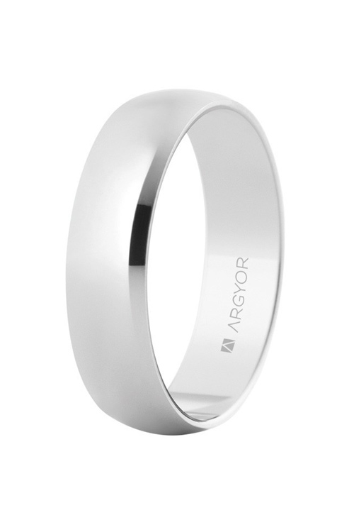 Alianza oro en 5 mm. oro blanco 9K brillo - foto 1 - rfcia. 9K5B505