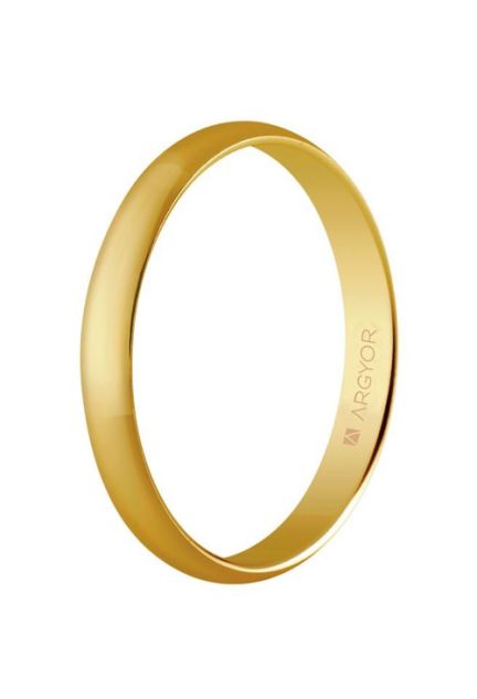 Alianza de oro 9 ktes media cana 3mm en oro 9 Kilates - foto 1 - Argyor rfcia.9K50305