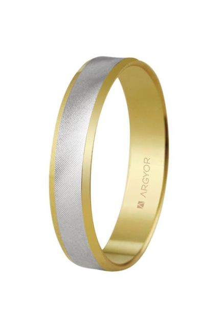 Alianza de oro bicolor 9 kilates - foto 1 - rfcia. 9K5240308