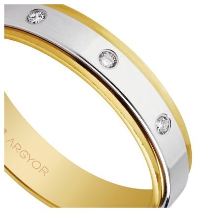 Alianza de oro con diamantes oro 9K - foto 04 - rfcia 9K55523158