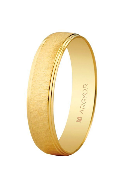 Alianza de oro 9 ktes. brazo mate 4.5mm - foto 1 - Argyor rfcia.9K5145466