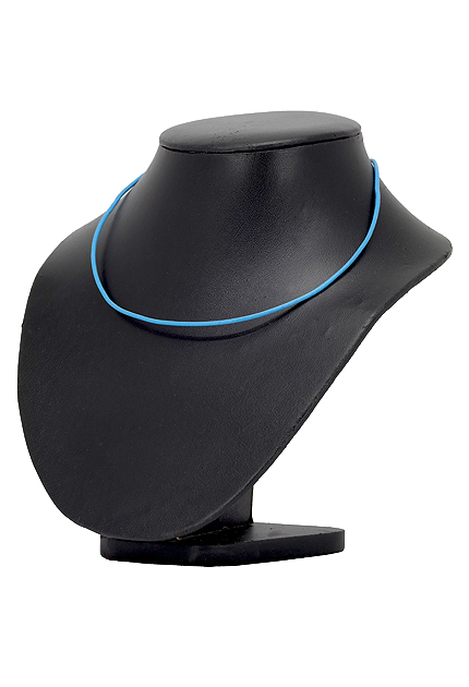 Collar cuero y plata 925 color azul 40 cm. 240_CUE2A-40 Collar cuero y plata 925 color azul 40 cm - foto 04 - rfcia 240_CUE2A-40