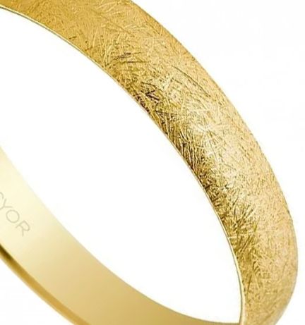 Alianza de oro amarillo matrimonio media caña matizado hielo - foto 2 - Argyor rfcia.50353H