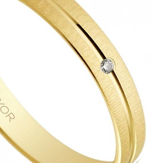 Alianza de oro amarillo 18 ktes con diamante - foto 2 - aRGYOR rfcia.5130474D