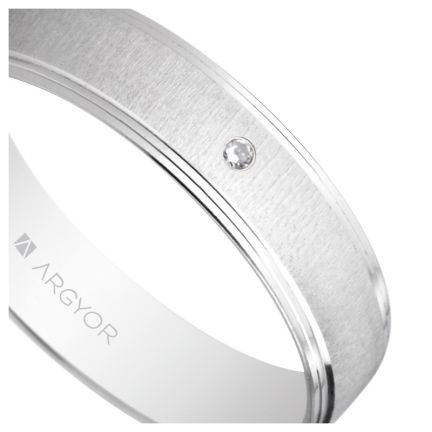 Alianza de oro blanco con diamante - foto 04 - rfcia 045_555B1466