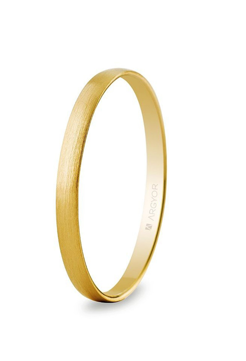 Alianza de oro amarillo boda media caña 2 mm - foto 3 - Argyor rfcia.50201S