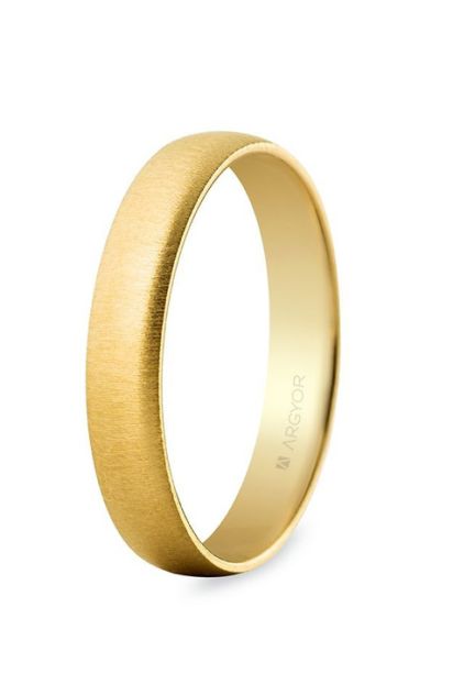 Alianza de oro amarillo acabado texturizado - foto 3 - Argyor rfcia.5640001T