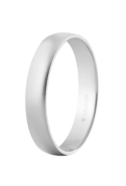 Alianza de boda oro blanco acabado matizado - foto 3 - rfcia.045_564B001M